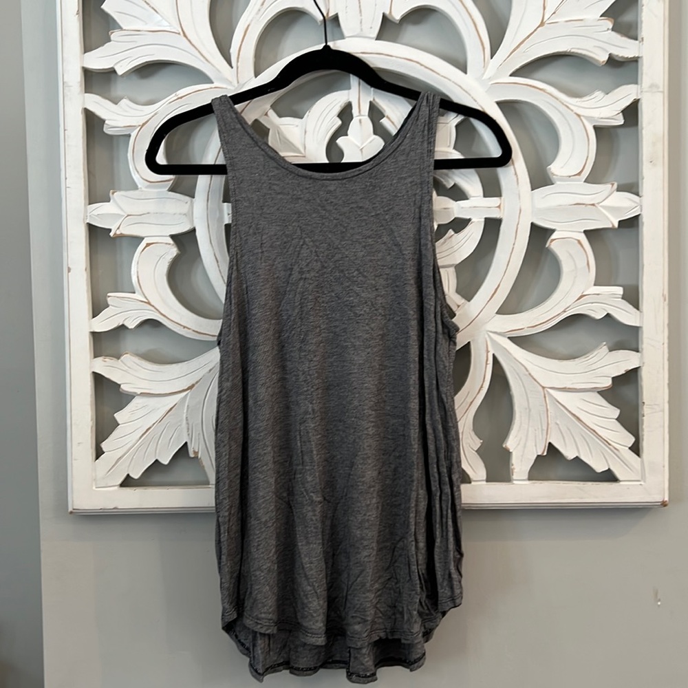 Black and white mini striped tank